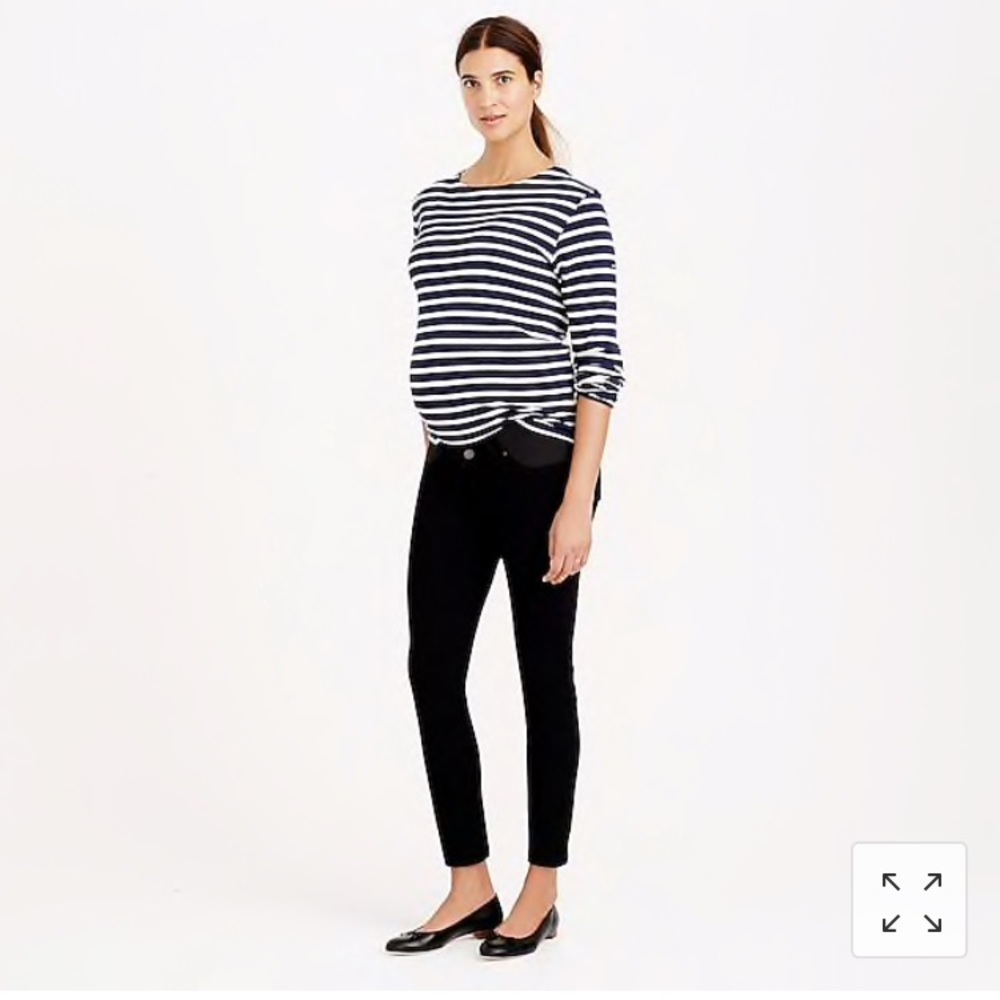Skinny J. Crew Black Maternity Jeans | Sz 28